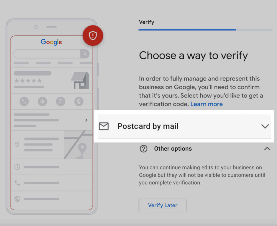 How To Manage Google Business Profile 2023 25 Verify Google Business Listing by postcard